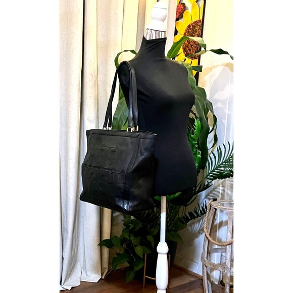 RARE!!!  STUNNING!!! AUTHENTIC TORY BURCH BLACK JESSICA HANDBAG!! - Picture 10 of 10